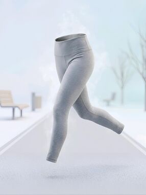 lululemon athletica Heather Grey Track Joggers Sweatpants Warm Leggings Size 10